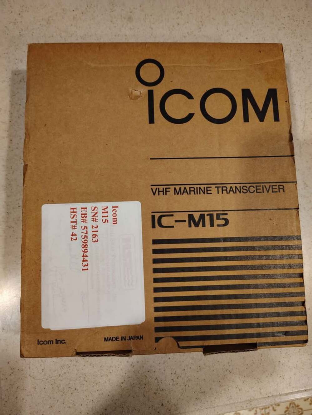 Icom IC-M15 Marine VHF Radio NEW in Box NOS Complete